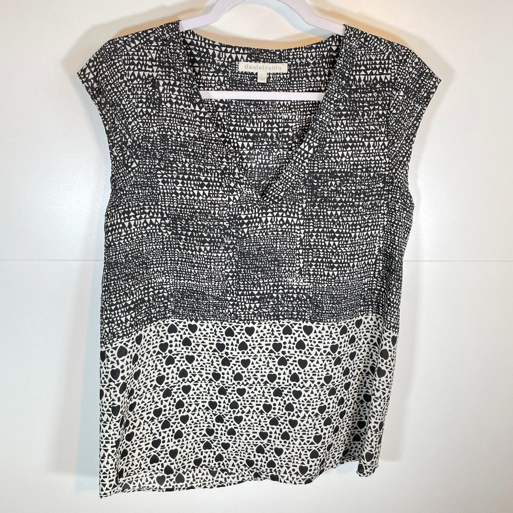 Stitch Fix | Daniel Rainn V-neck Blouse Hearts
